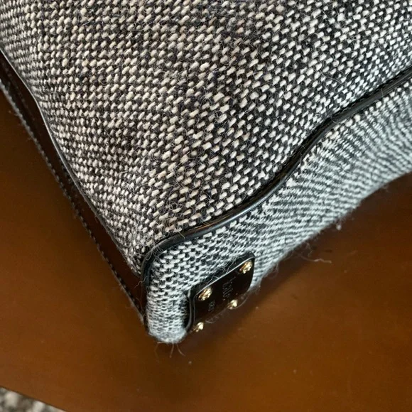 Kate Spade Kenny tweed satchel/shoulder bag EUC
